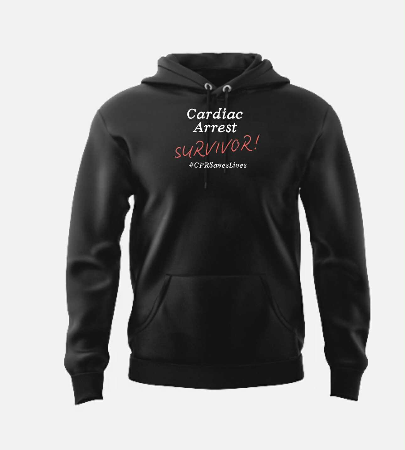 "Cardiac Arrest Survivor – #CPRSavesLives" Hoodies